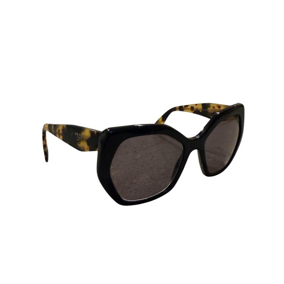 Like New! Authentic Prada Black and Tortoise Sunglasses with case - Picture 1 of 5